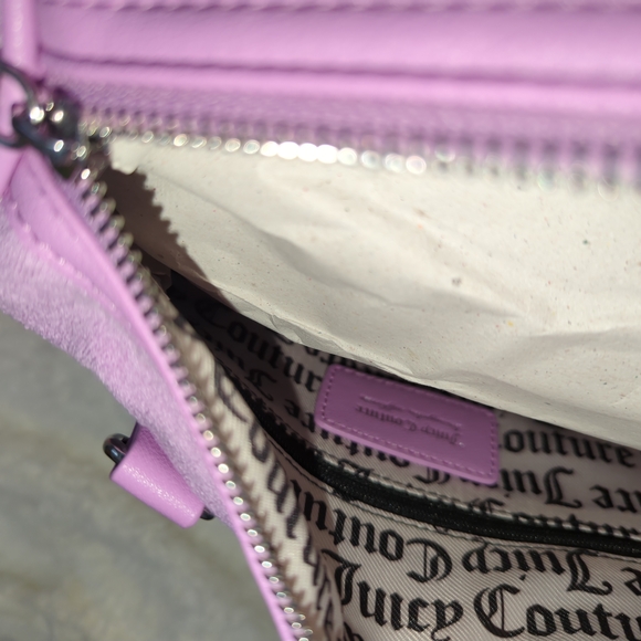 Juicy Couture Purple Speedy Butterfly Bling Rare Y2K W/ Coin Holder Cute NWT - Picture 7 of 7